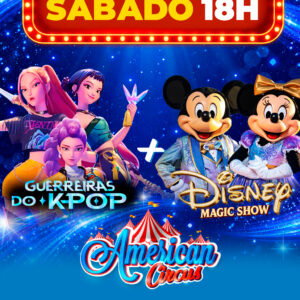 Ingresso American Circus | Piracicaba - SP | 25/04/2026 - Sábado 2ª Sessão 18:00hs